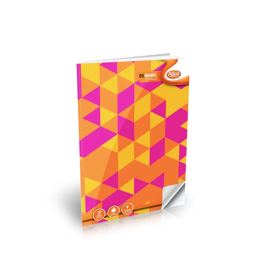 Atlas B5 Book 120Pgs (=) Single Ruled