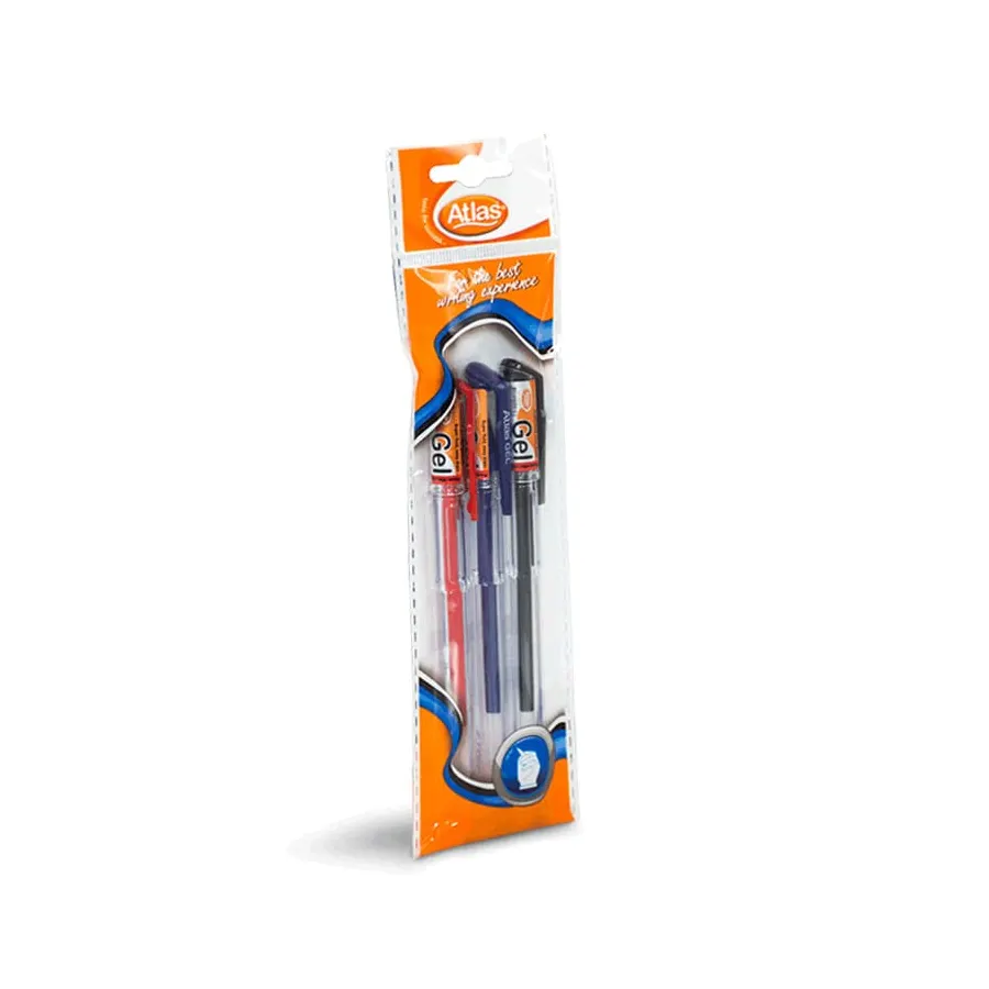 Atlas Pen Chooty Gel Assorted – Pack of 3