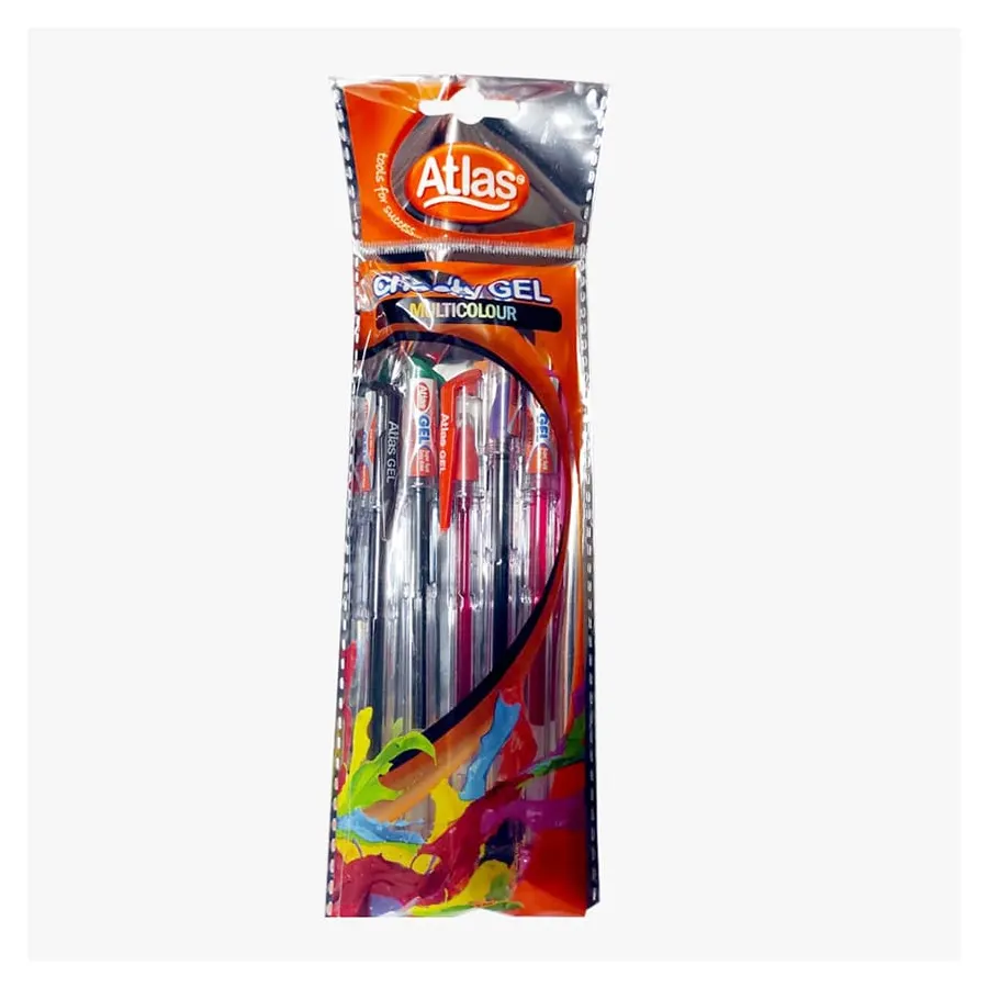 Atlas Pen Chooty Gel Multicolor – Pack of 5