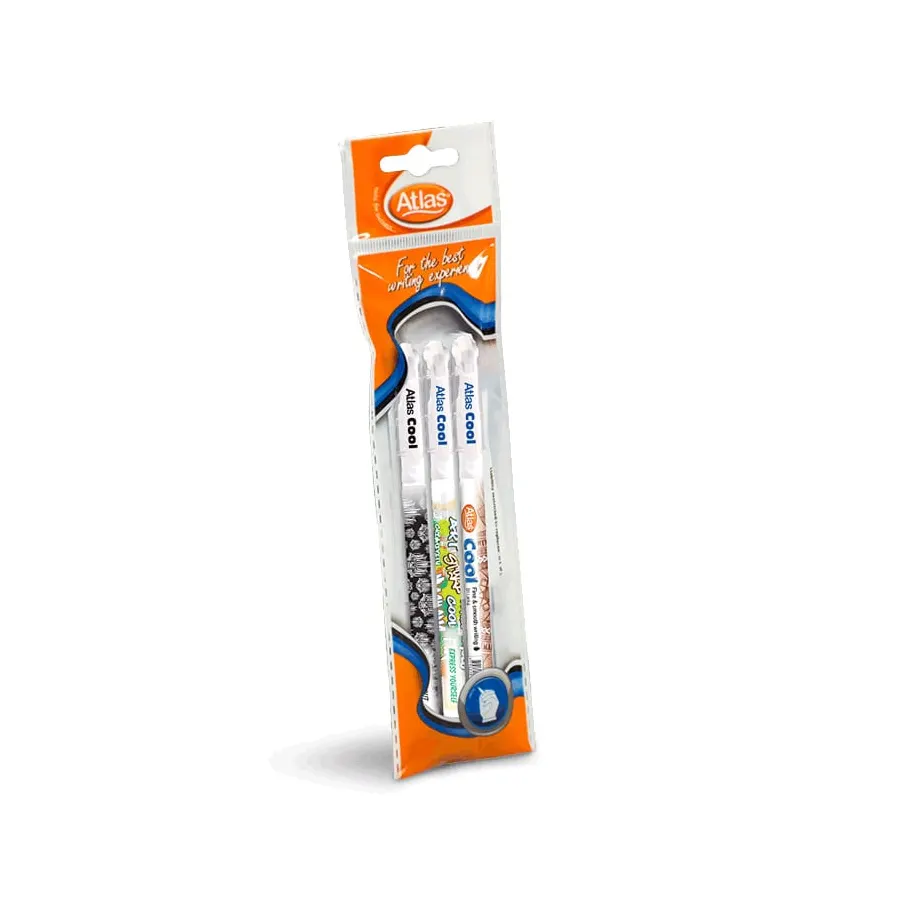 Atlas Pen Cool Blue – Pack of 3