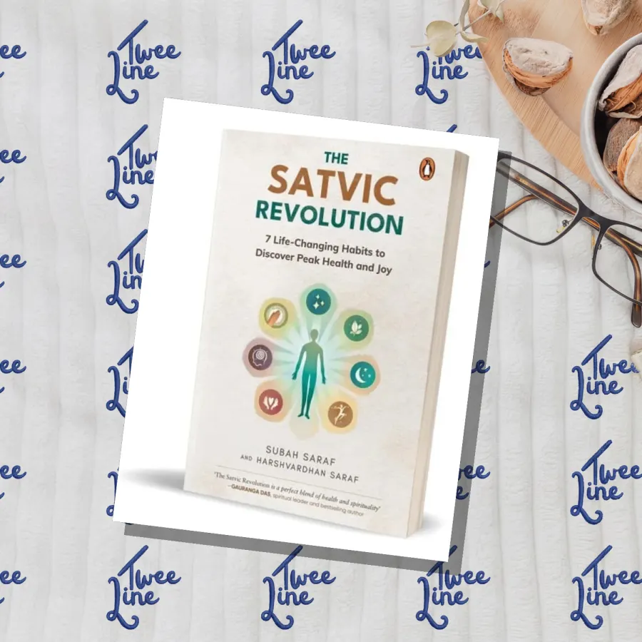 The Satvic Revolution: 7 Life-Changing Habits to Discover Peak Health and Joy by Harshvardhan Saraf, front cover