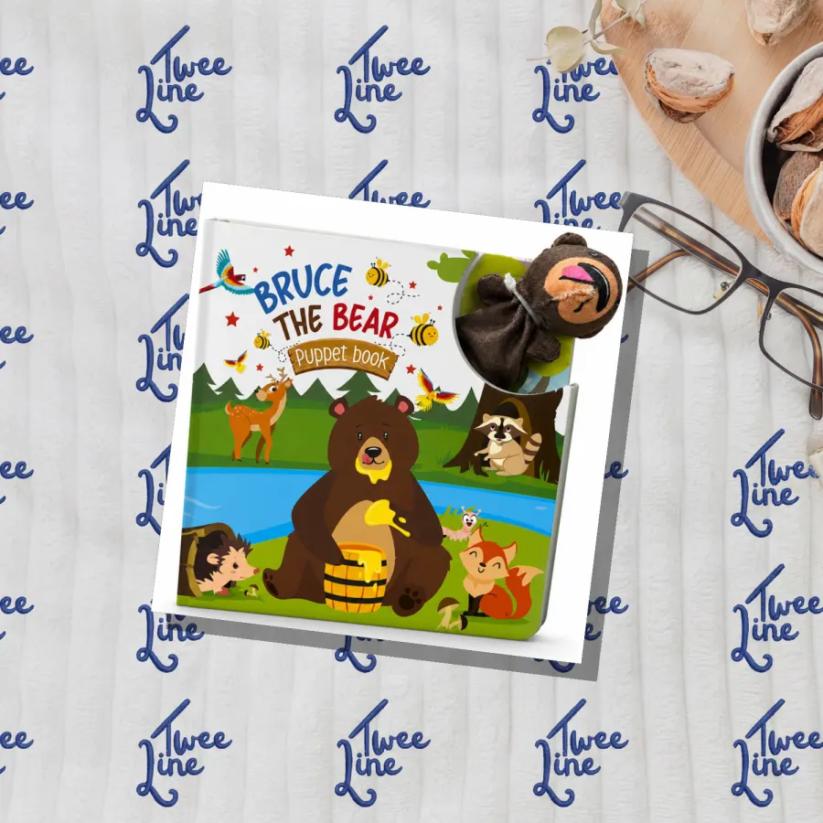 Bruce The Bear - Puppet Book by Hello Friend Books, front cover