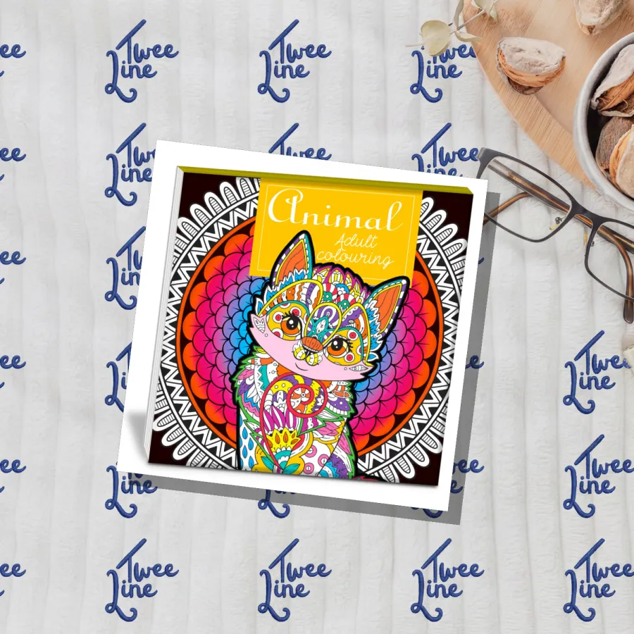 Animal - Adult Colouring by Hello Friend Books, front cover