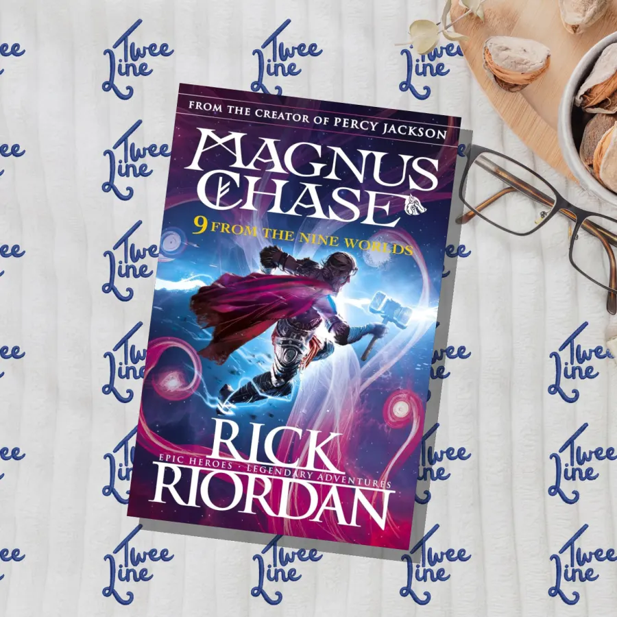 9 From the Nine Worlds by Rick Riordan, front cover
