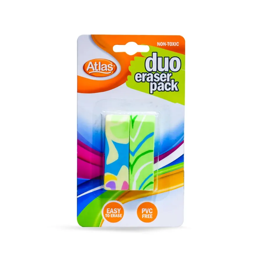 Atlas Eraser DUO Blister Pack