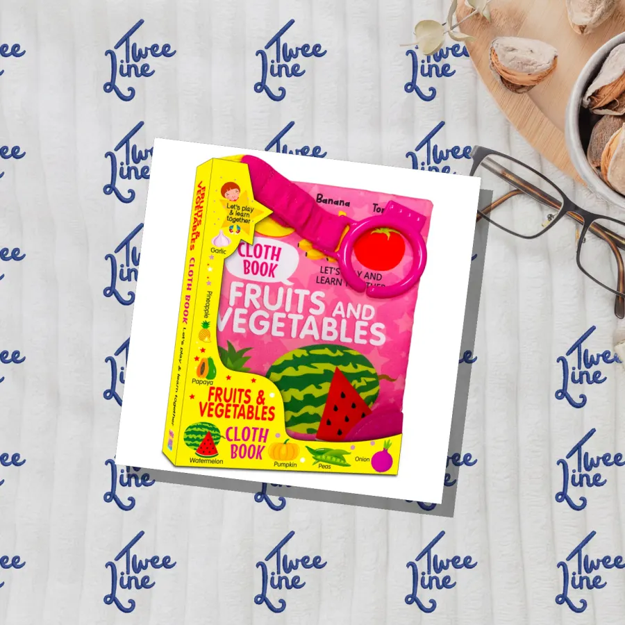 Fruits And Vegetables - Cloth Book by Hello Friend Books, front cover