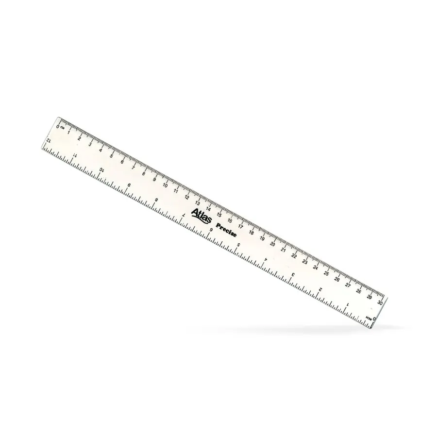 Atlas Ruler 12″ Clear