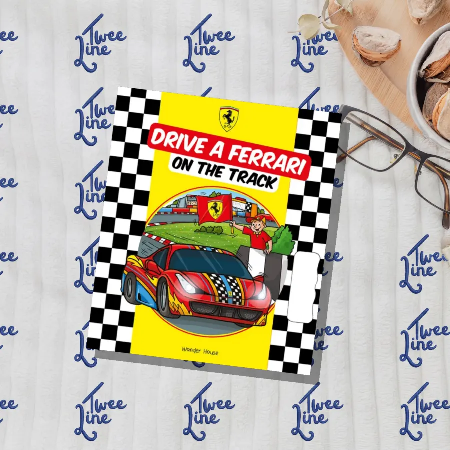 Drive a Ferrari On The Track by Wonder House Books, front cover