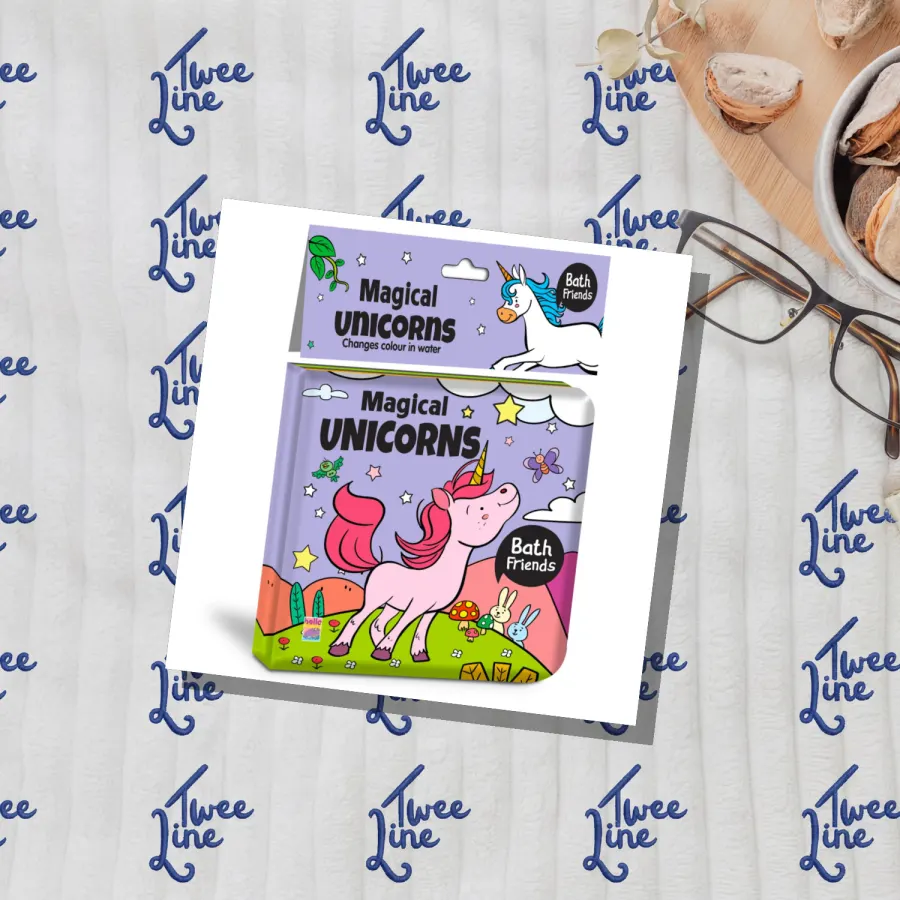 Magical Unicorn Bath Book by Hello Friend Books, front cover