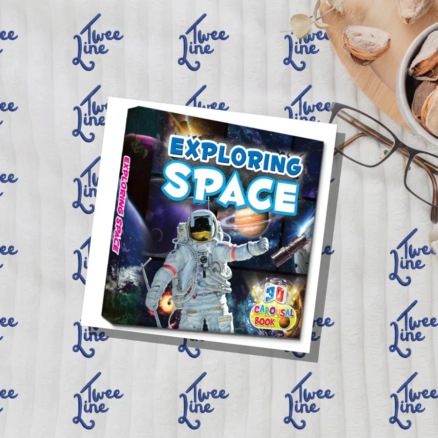 Exploring Space - 3D Carousel Book by Hello Friend Books, front cover