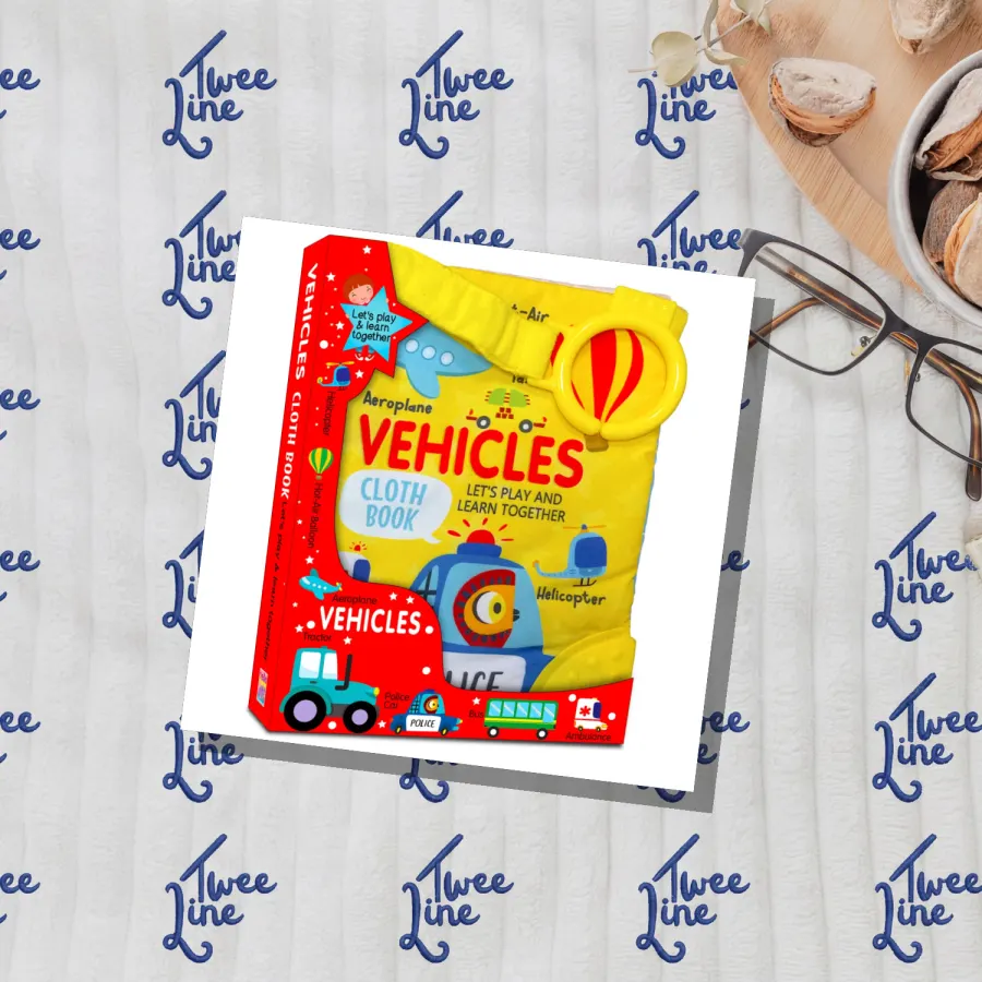 Vehicles - Cloth Book by Hello Friend Books, front cover