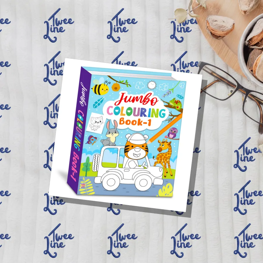 Jumbo Colouring Book 1 by Hello Friend Books, front cover