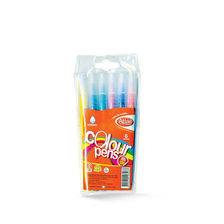 Atlas Colour Pen Wallets 6 Colours