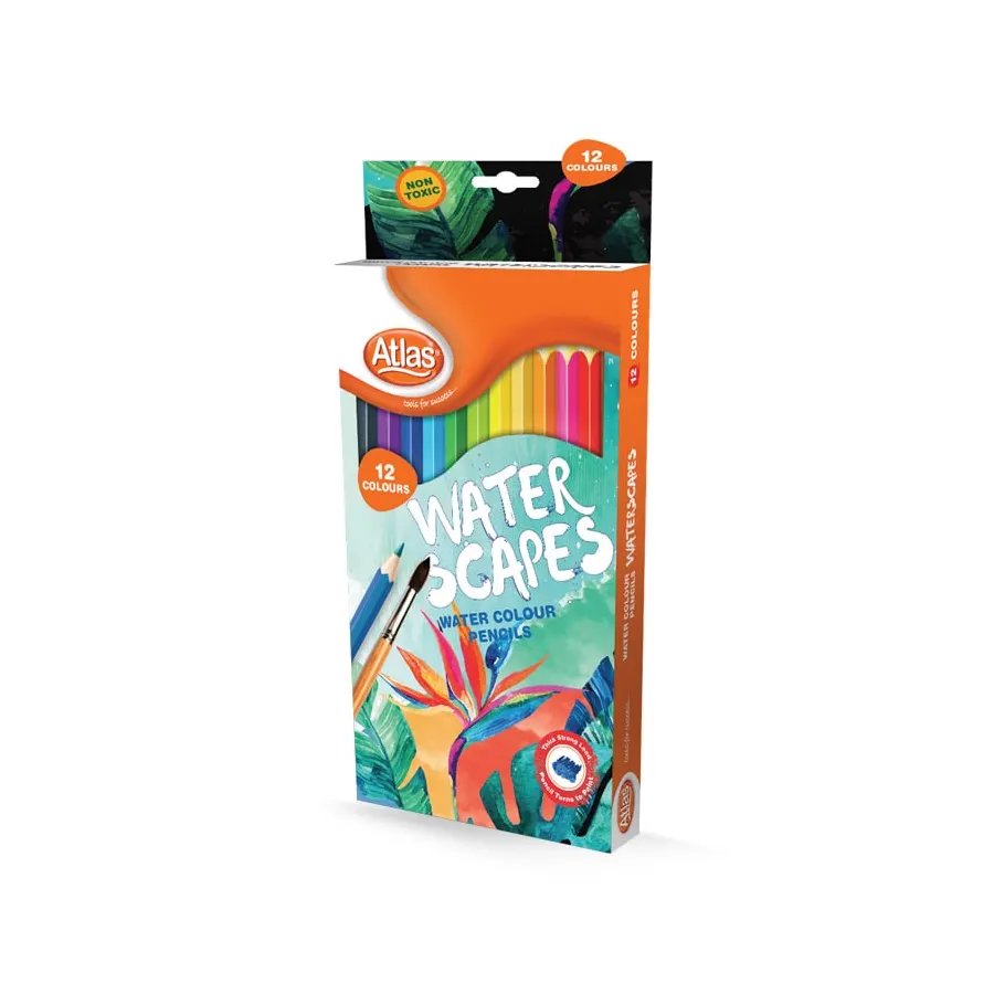 Atlas Water colour pencil 12 Colours