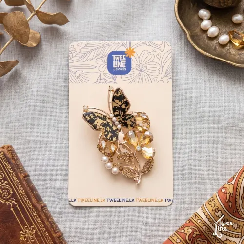 Butterfly Saree Brooch