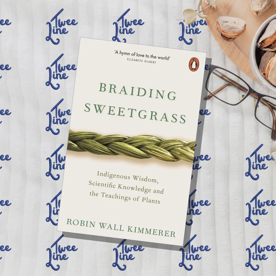 Braiding Sweetgrass: Indigenous Wisdom, Scientific Knowledge and the Teachings of Plants by Robin Wall Kimmerer, front cover