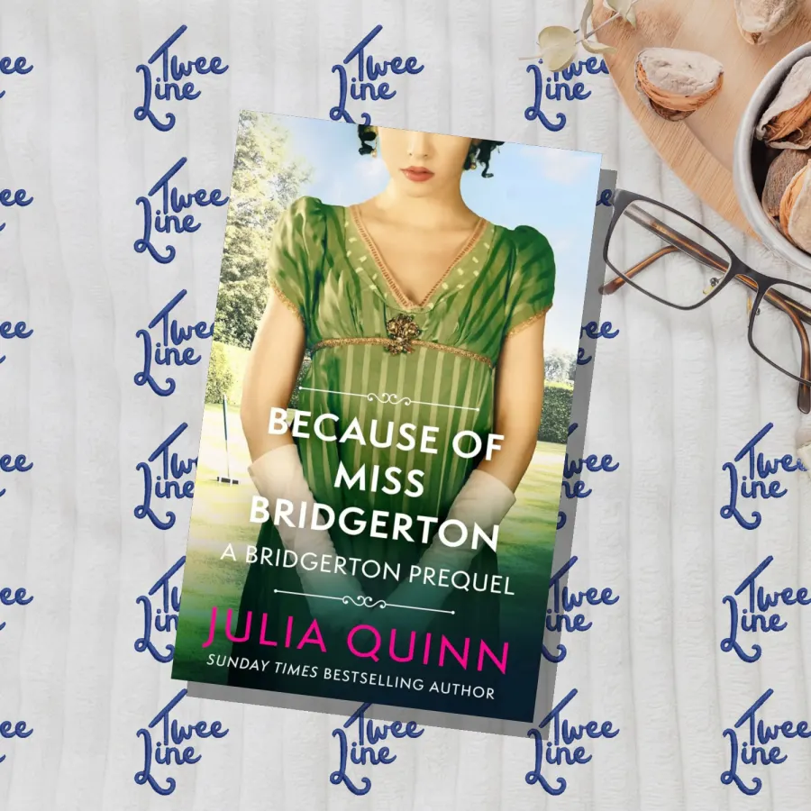Because of Miss Bridgerton: A Bridgerton Prequel by Julia Quinn, front cover