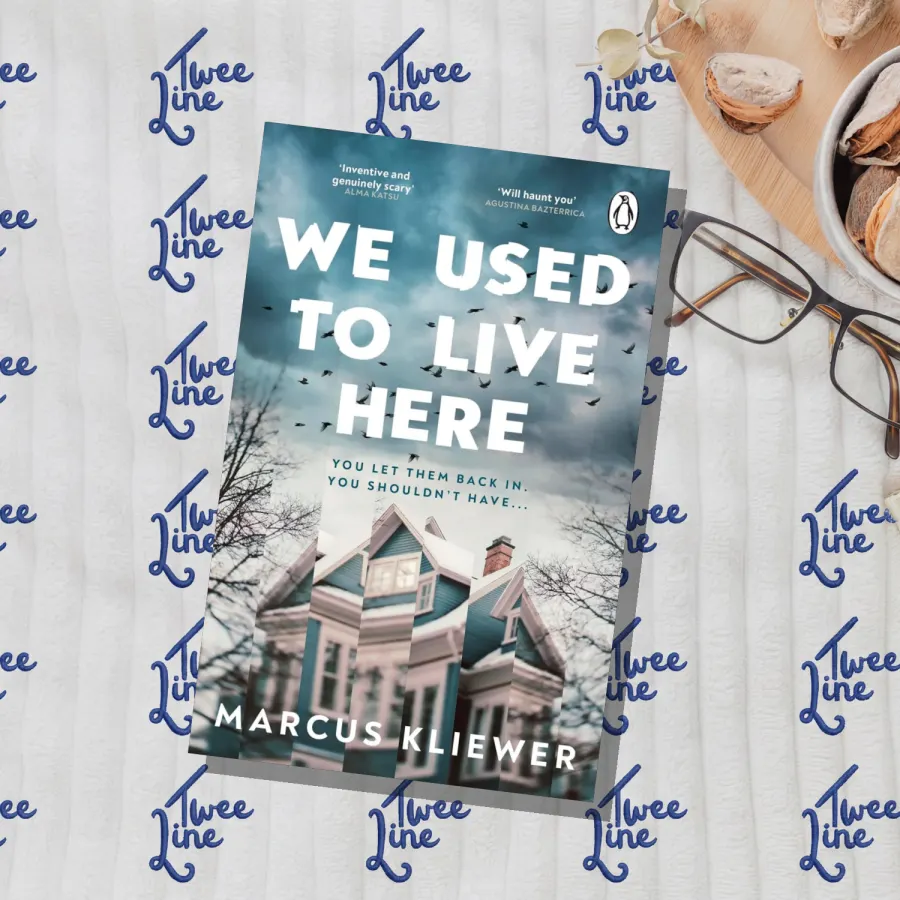 We Used to Live Here (Blue Cover) by Marcus Kliewer, front cover