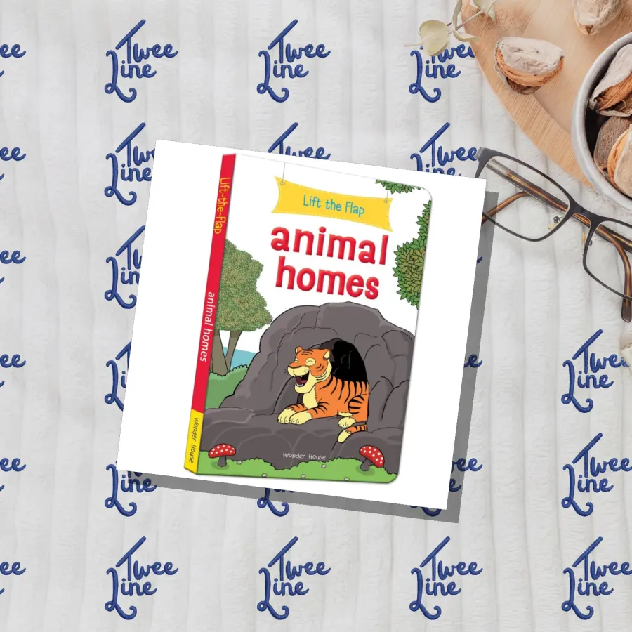 Lift the Flap - Animal homes by Wonder House Books, front cover