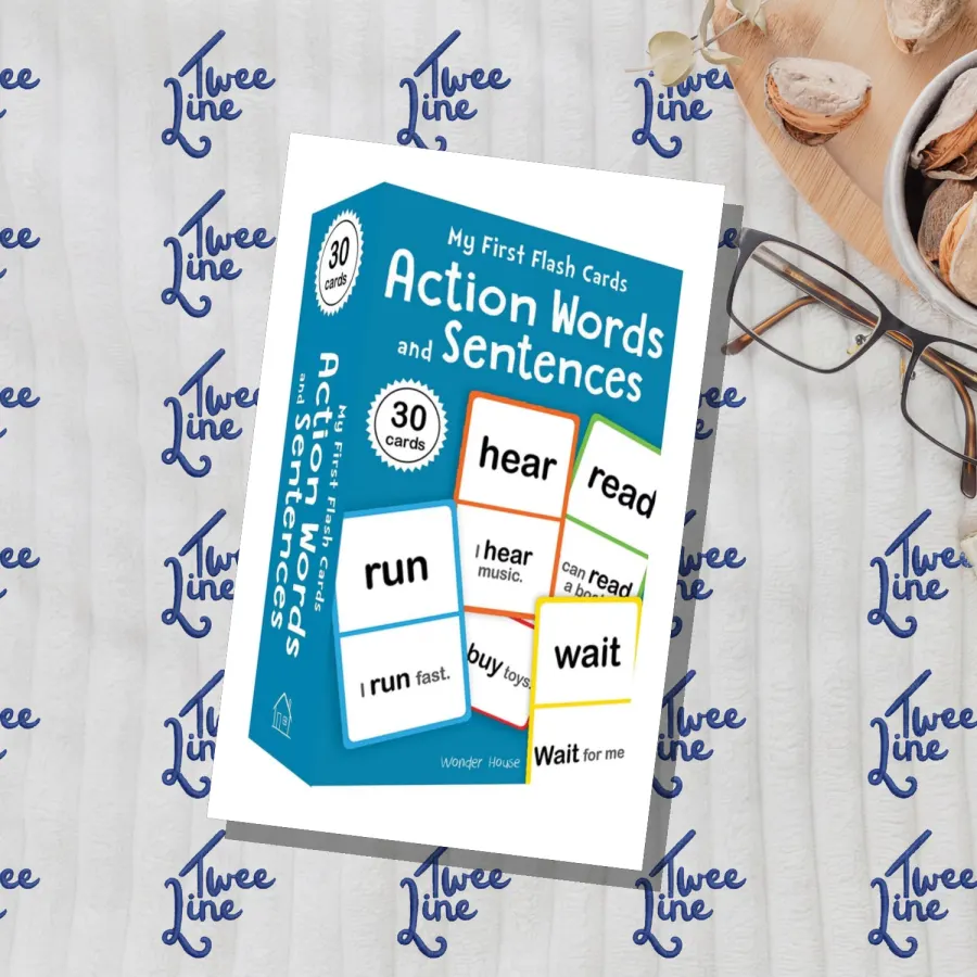 My First Flash Cards - Action Words and Sentences by Wonder House Books, front cover