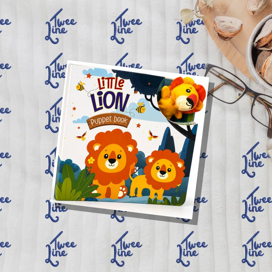 Little Lion - Puppet Book by Hello Friend Books, front cover