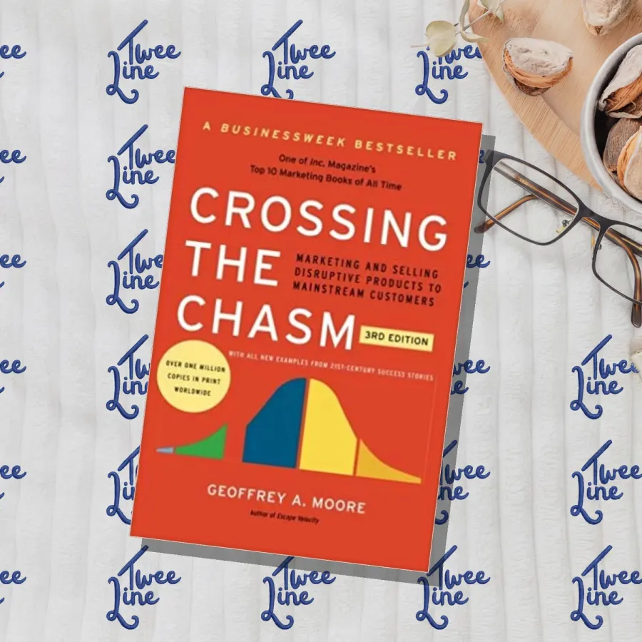 Crossing the Chasm, 3rd Edition: Marketing and Selling Disruptive Products to Mainstream Customers by Geoffrey Moore, front cover