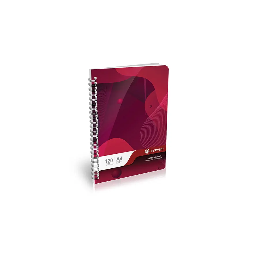 Innovate Book Spiral CR Single Ruled 120Pg-0030
