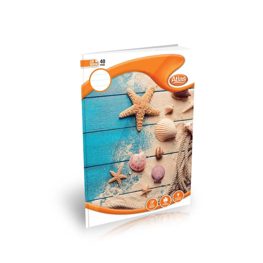 Atlas A4 Book CR 40Pgs (=) Single Ruled