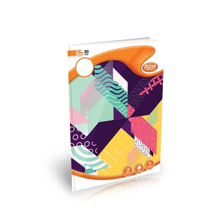 Atlas A4 Book CR 80Pgs (=) Single Ruled