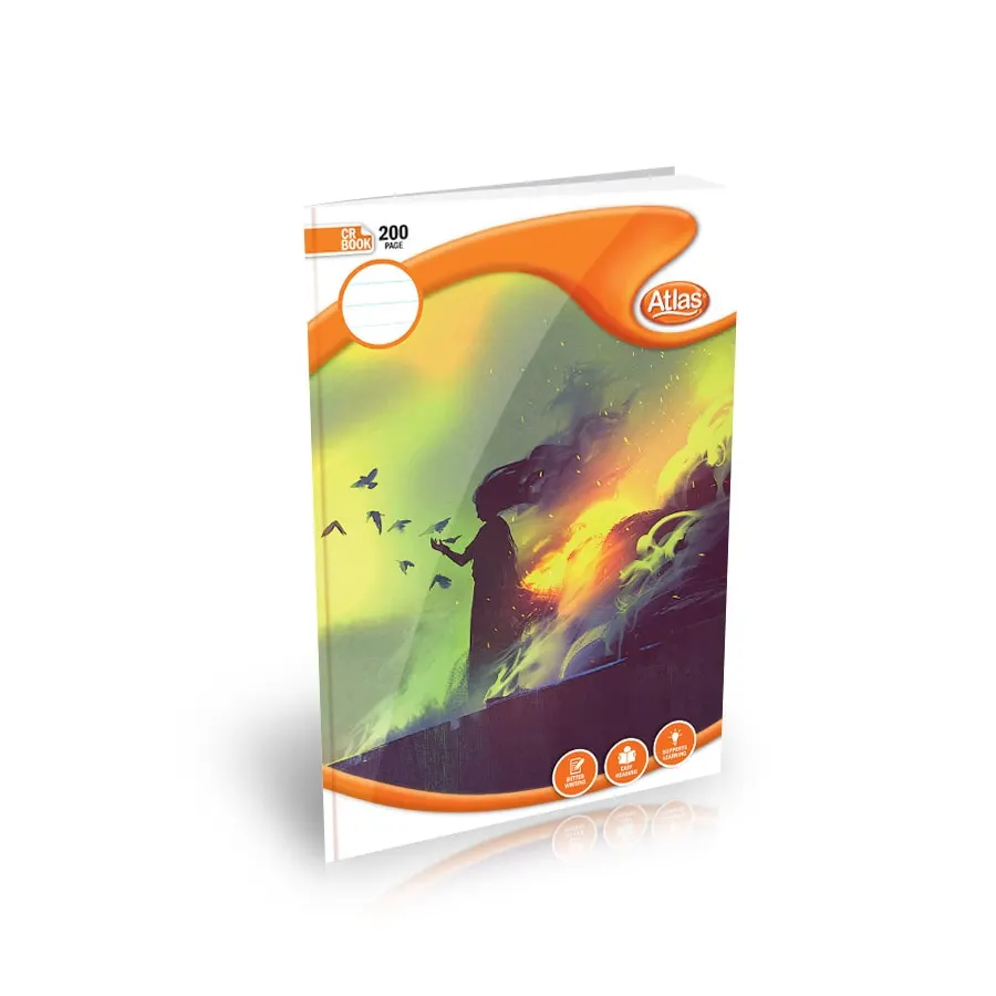 Atlas A4 Book CR 200Pgs (=) Single Ruled