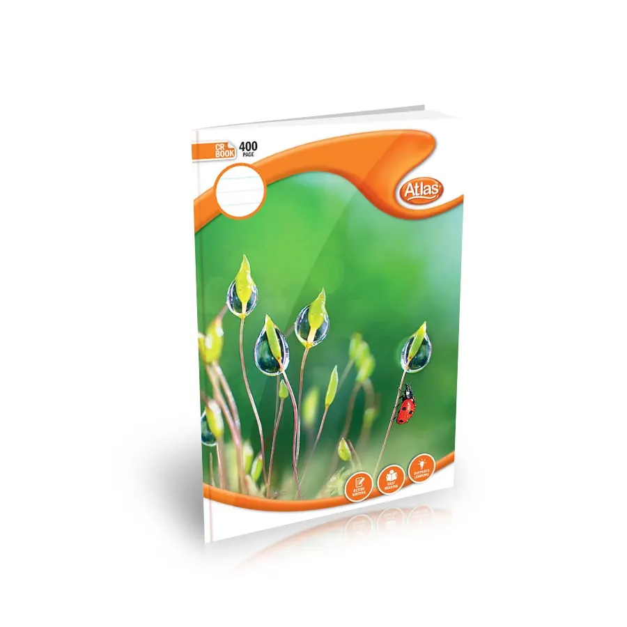 Atlas A4 Book CR 400Pgs (=) Single Ruled