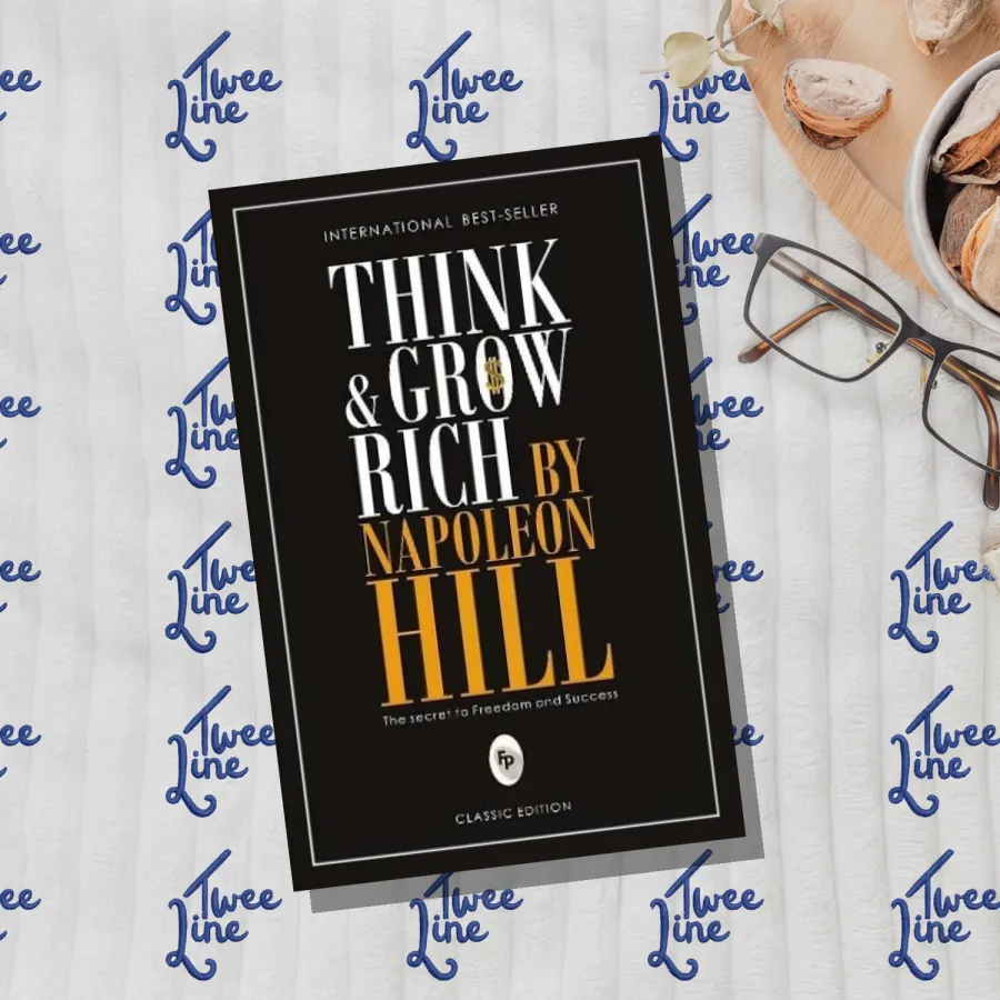 Think and Grow Rich book cover with title and author name