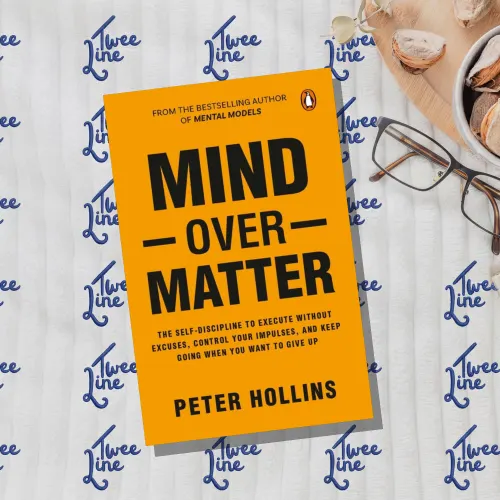 Book cover for Mind Over Matter with a brain silhouette and motivational design