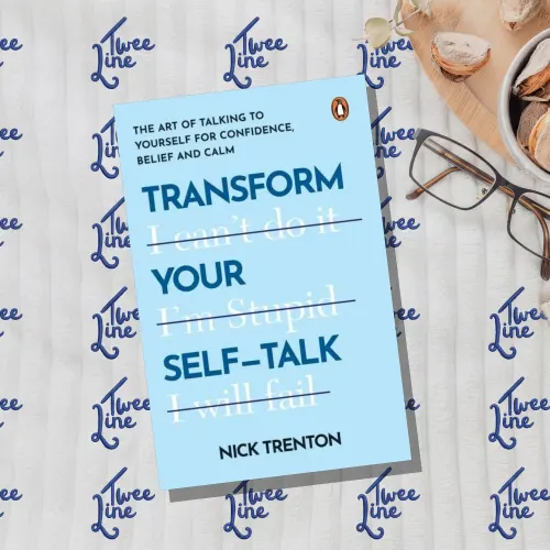 Transform Your Self-Talk book cover with a brain and speech bubbles