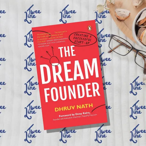 Cover of The Dream Founder novel with abstract design