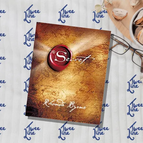 The Secret book cover with a red seal and gold accents